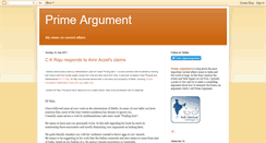 Desktop Screenshot of primeargument.com
